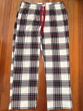 Stars Above Plaid Fleece Pajama Pants